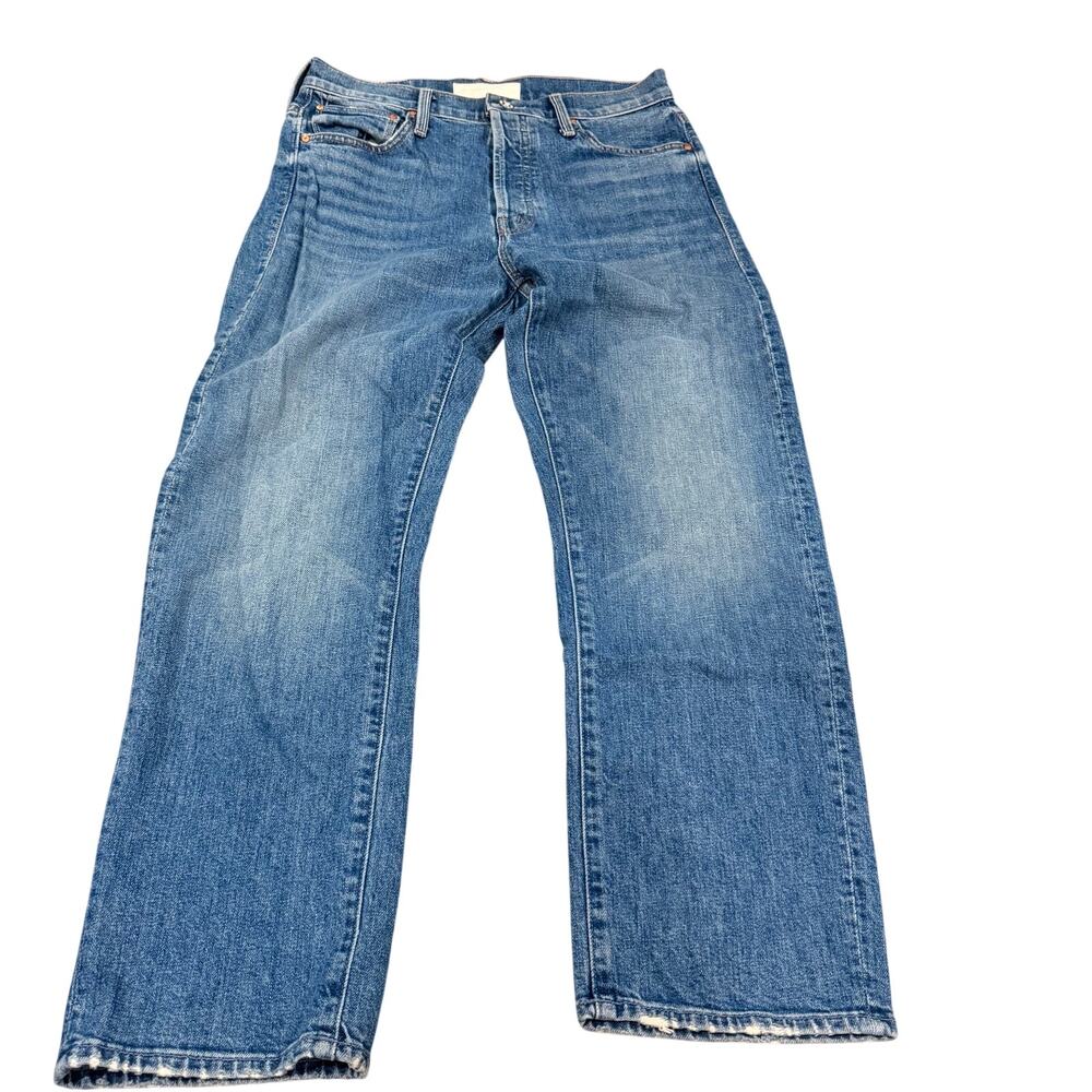 Mother Jeans BrandThe Ditcher Blue Denim Crop Jeans Size 26